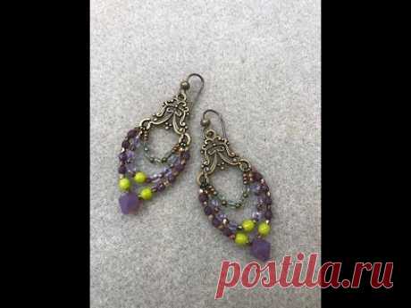 Margaery Earrings - A Bronzepony Beaded Jewelry Design