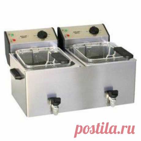 Купить Фритюрница электрическая Roller Grill FD 80DR в Пензе, цена / Интернет-магазин &quot;Vseinet.ru&quot;.
Длина: 590мм; Ширина: 450мм; Высота: 370мм; Напряжение: 220В; Мощность: 7200Вт
Настольная модель. 2 емкости 2х8 л. Предохранительный термостат. Наличие &quot;холодной зоны&quot; обеспечивает длительное использование масла. Оснащена 2 независимыми панелями управления. На панели управления два индикатора: зеленый - включение фритюрницы, красный - выход фритюра на рабочую температуру.