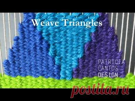 Weaving triangles - Weaving lessons for beginners