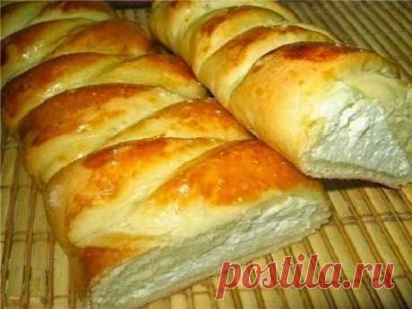 Самые вкусные рецепты: Плетенка с творожной начинкой