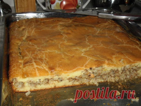 Самый простой пирог, но очень вкусный (с любой начинкой).