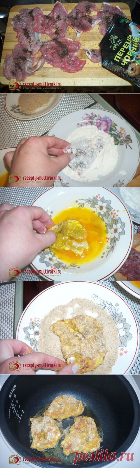 Говяжьи отбивные в яичном кляре: рецепт мультиварки