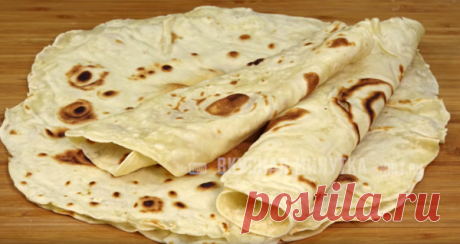 . Как просто и вкусно приготовить тонкий домашний лаваш