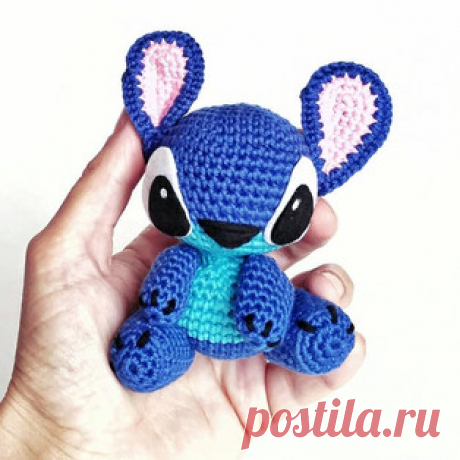 Стич амигуруми. Схемы и описания для вязания игрушек крючком! Бесплатный мастер-класс от Татьяны Юриной по вязанию Стича - персонаж из детского мультфильма &quot;Лило и Стич&quot;. Высота вязаной игрушки около 10…