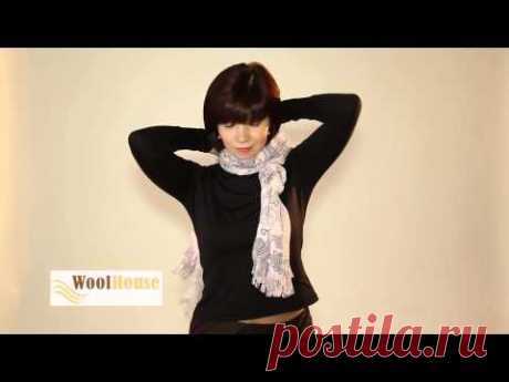 Искусство завязывания шарфов от WoolHouse - YouTube