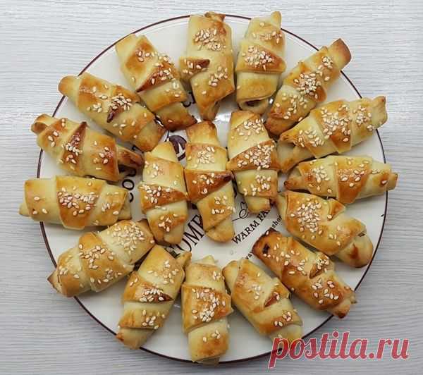 картофельные рогалики с грибами