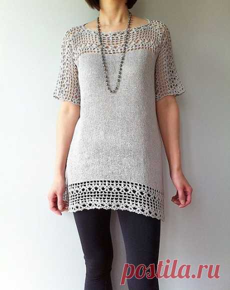 Ravelry: Julia - floral lace tunic pattern by Vicky Chan