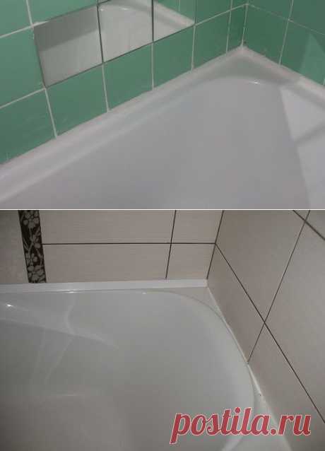 Как заделать щель между ванной и стеной: решения для разных размеров щелей