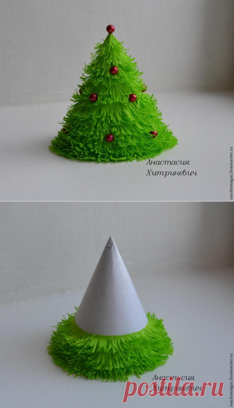 Мастер-класс по созданию новогодней елочки из фоамирана — DIYIdeas