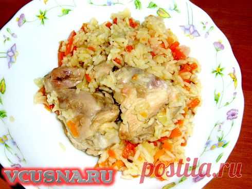 Быстрый плов из курицы с фото - пошаговый рецепт с фото VCUSNA.RU