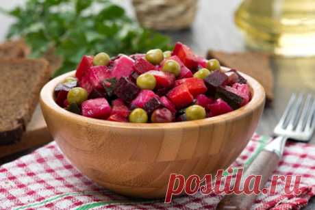 Постные салаты со свеклой: полезно и вкусно