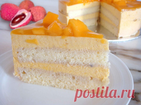 Торт манго личи рецепт с фото - 1000.menu