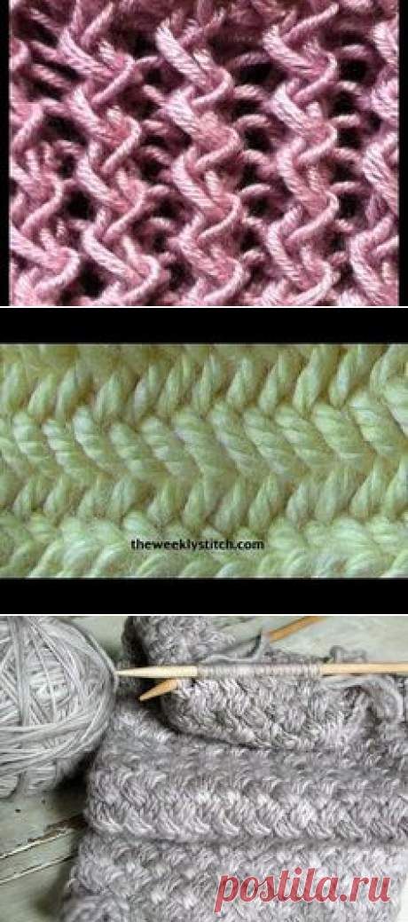 Different version of the herringbone.  Easy tutorial to follow | Time to knit | Herringbone Stitch, Herringbone and Stitches