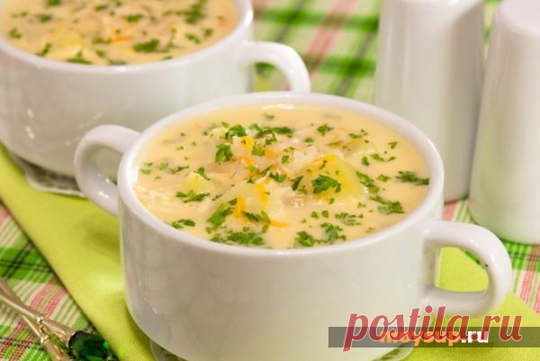 Сырный суп с шампиньонами - гармония вкуса