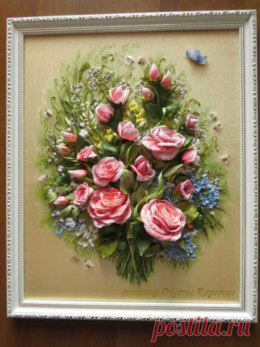 Шаг за шагом в вышивке шедевра. МК О.Коротич.