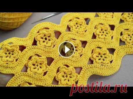 БЕЗ ОТРЫВА НИТИ!!! цветочный УЗОР для вязания крючком SUPER EASY Beautiful Flower Pattern Crochet @Уроки ВЯЗАНИЯ Литке Татьяны @CROCHET step by step Please financial support! PayPal: litke108@gmail.com Privatbank card: 5363 5420 1481 8653 УЗОРЫ КРЮ...