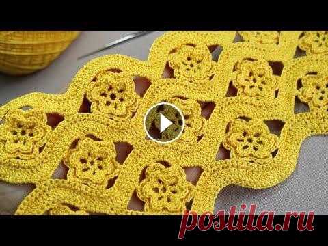 БЕЗ ОТРЫВА НИТИ!!! цветочный УЗОР для вязания крючком SUPER EASY Beautiful Flower Pattern Crochet @Уроки ВЯЗАНИЯ Литке Татьяны @CROCHET step by step Please financial support! PayPal: litke108@gmail.com Privatbank card: 5363 5420 1481 8653 УЗОРЫ КРЮ...