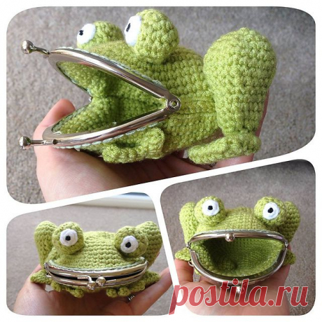 Ravelry: Frog Coin Purse pattern by Laura Sutcliffe