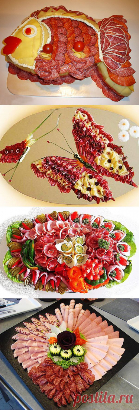 УКРАШЕНИЕ БЛЮД-14. Мясная тарелка - пошаговые фото, рецепты