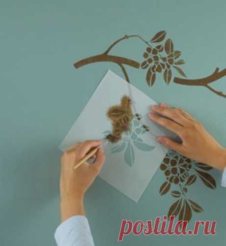 Цветочные мотивы для трафаретов.