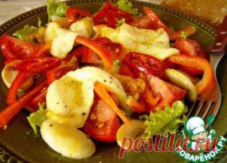 Салат из сулугуни с овощами - кулинарный рецепт