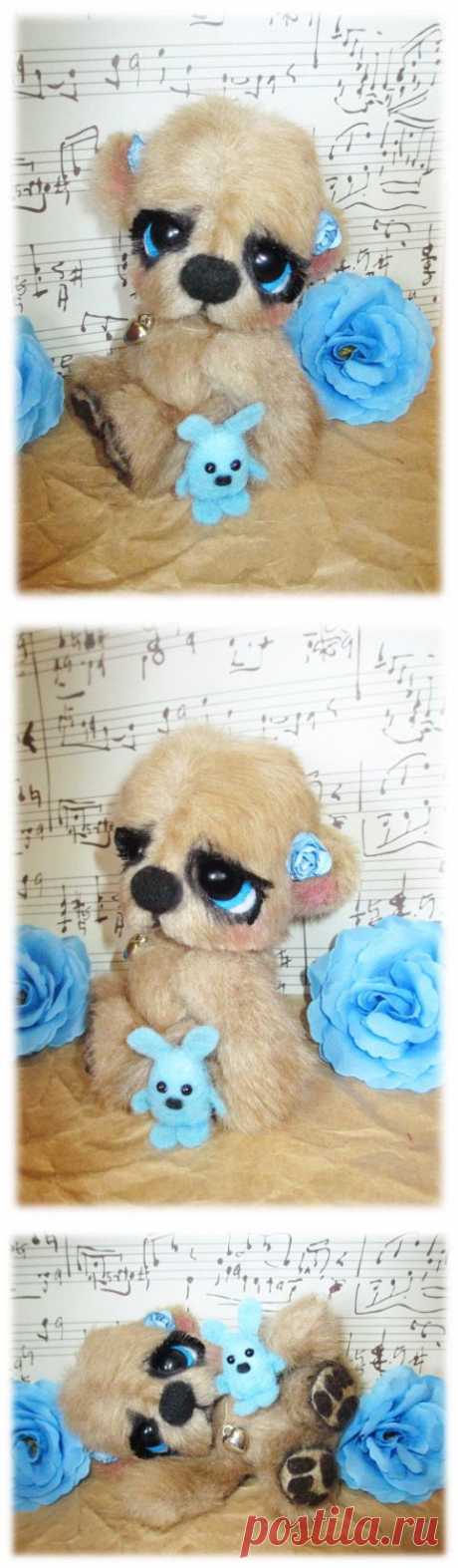 OOAK Mini Jointed Bear Jenny &amp; Toy Artist Handmade by Cutestarts