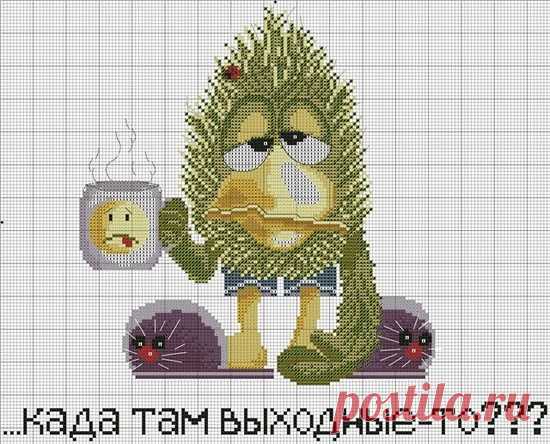 Утро добрым не бывает? Утро бывает РАЗНЫМ!   показали мне вот такого  ЗЕЛЕПУКУ!!!      руки зачесались связать такого!!!  показываю вам моего дяденьку.... к сожалению только черновые ...