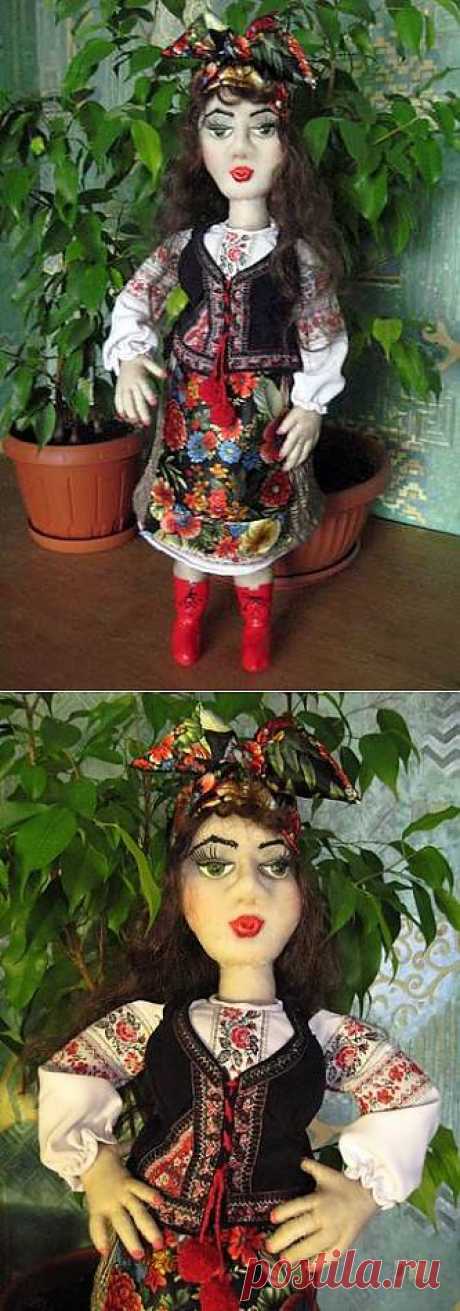 Садовая кукла &quot;Великолепная Солоха&quot; от Заполарии. Подробный мастер-класс.