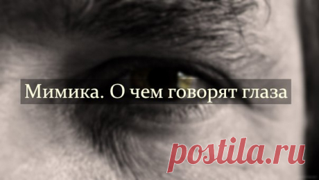«Мимика. О чем говорят глаза» • Искусство здоровой жизни