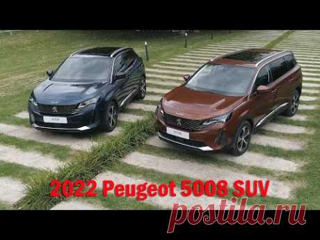 New 2022 Peugeot 5008 7-seater family crossover SUV interior, exterior design, features - YouTube