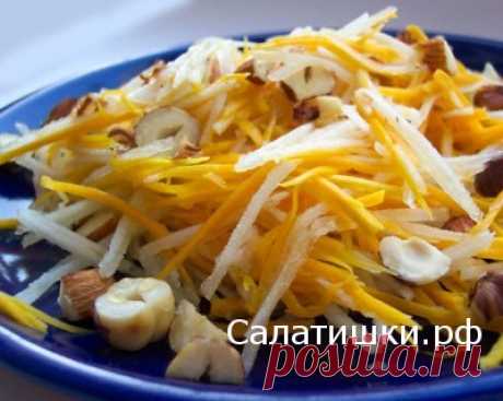 ДЕСЕРТНЫЙ ПОСТНЫЙ САЛАТ С ЯБЛОКАМИ И ТЫКВОЙ | Рецепты вкусных салатов