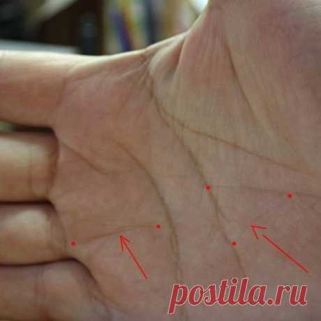 Треугольник денег и знаки богатства на ладони