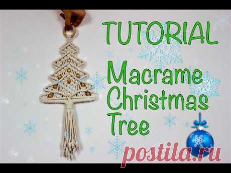 Tutorial Macrame Christmas Tree - YouTube Макраме Новогодняя ёлка. Трикотажный хлопковый шнур - 4 мм. Кольцо - 50 мм. 1 шаг. 2 веревки - 2,5 метра 2 шага. 4 веревки - 2,5 метра 3 шага.</p><p> 4 веревки - 2,5 метра 4 шага. 2 веревки - 2 метра 5 ступеней. 4 веревки - 1,5 метра 6 ступеней. 2 веревки - 1,5 метра Бусины 9 штук Готовая продукция: 43х30 см
