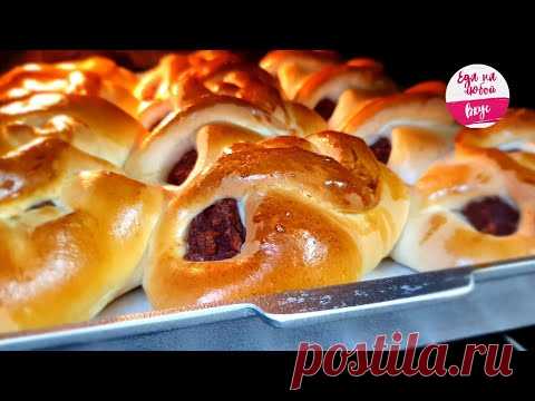 Воздушные булочки с начинкой в духовке