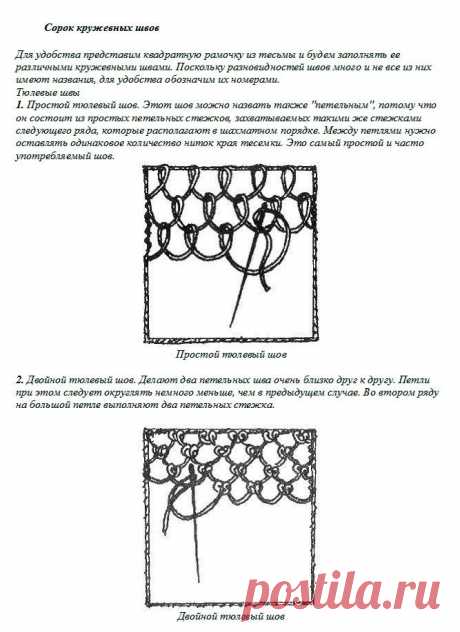 игольное кружево техника выполнения - Поиск в Google