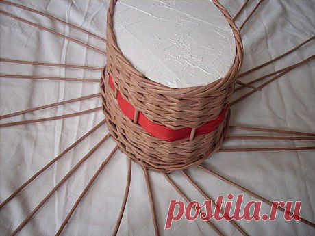 Moje pletení z papíru - Fotoalbum - NÁVOD - NA VÍKA,DNA - NÁVOD - NA VÍKO S RANTLÍKEM