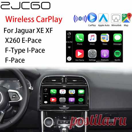 Беспроводной адаптер ZJCGO для Apple CarPlay Android с автоматическим интерфейсом для Jaguar XE XF X260 E-Pace F-Type I-Pace F-Pace | Автомобили и мотоциклы | АлиЭкспресс