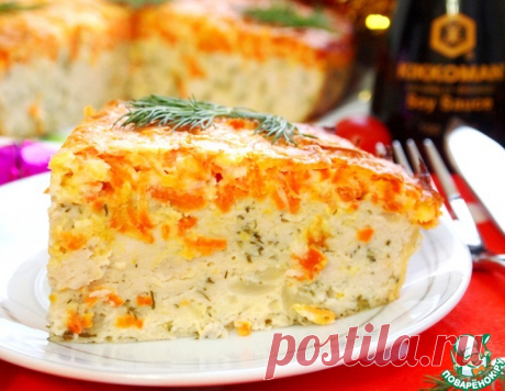 Курино-творожный пирог – кулинарный рецепт