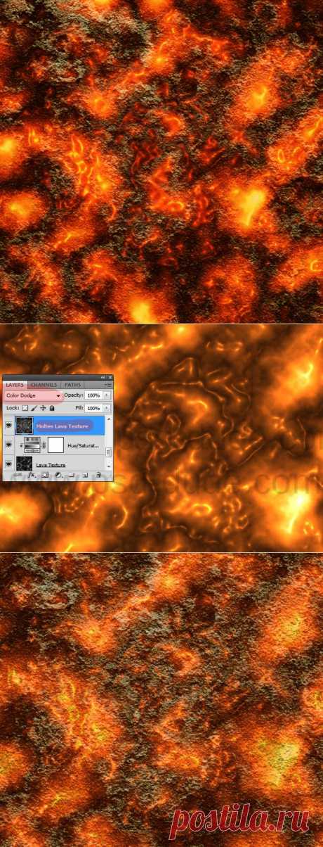 Create Lava Rock Texture in Photoshop - Photoshop tutorial | PSDDude