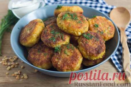 Рецепт: Гороховые котлеты с капустой на RussianFood.com
