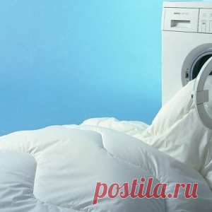 Стирка пухового одеяла в стиральной машине – можно или нельзя? - МирТесен