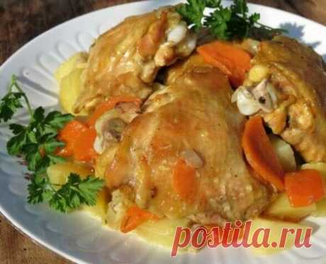 (+6) Курица в духовке с картошкой и чесноком