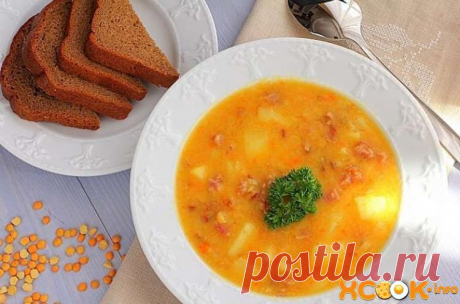 Гороховый суп с копчеными ребрышками - пошаговый фото рецепт