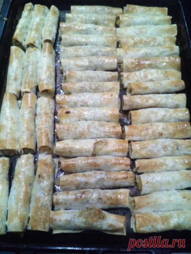 Трубочки из лаваша