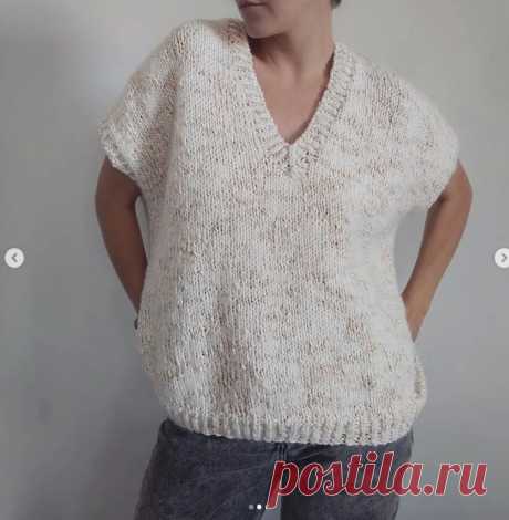 ЖИЛЕТ Описание от elena_les.knit