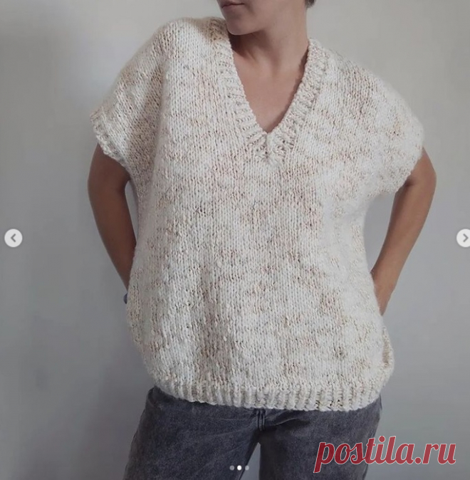 ЖИЛЕТ Описание от elena_les.knit
