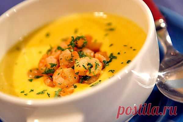 Яркий и очень приятный на вкус суп-крем из кукурузы — Вкусные рецепты