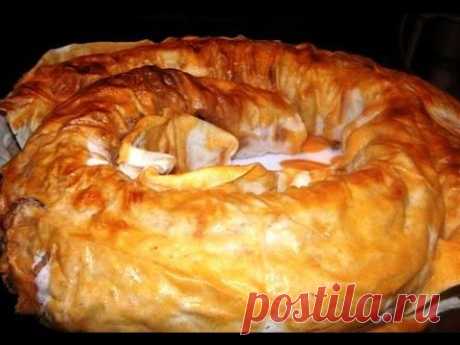 Очень вкусный пирог из лаваша с фаршем и картошкой.