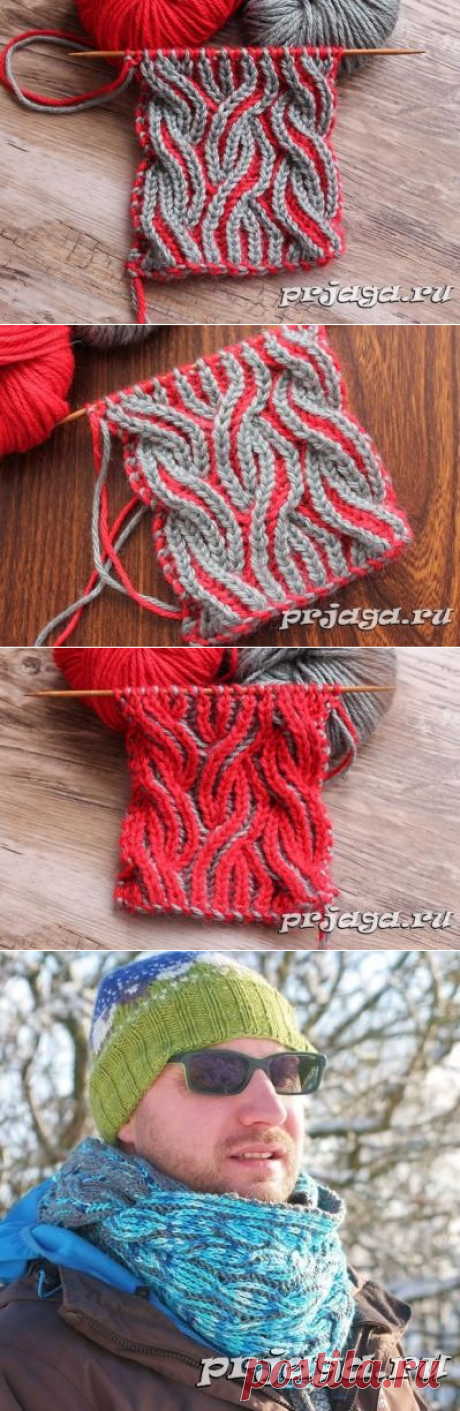 Двухцветные косы в технике «Бриошь»