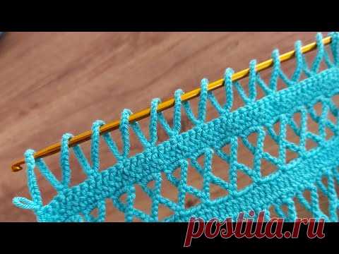 EASY TO MAKE CHAIN ​​KNITTING MODEL.. YAPIMI KOLAY TIĞ İŞİ YAZLIK ÖRGÜ MODELİ